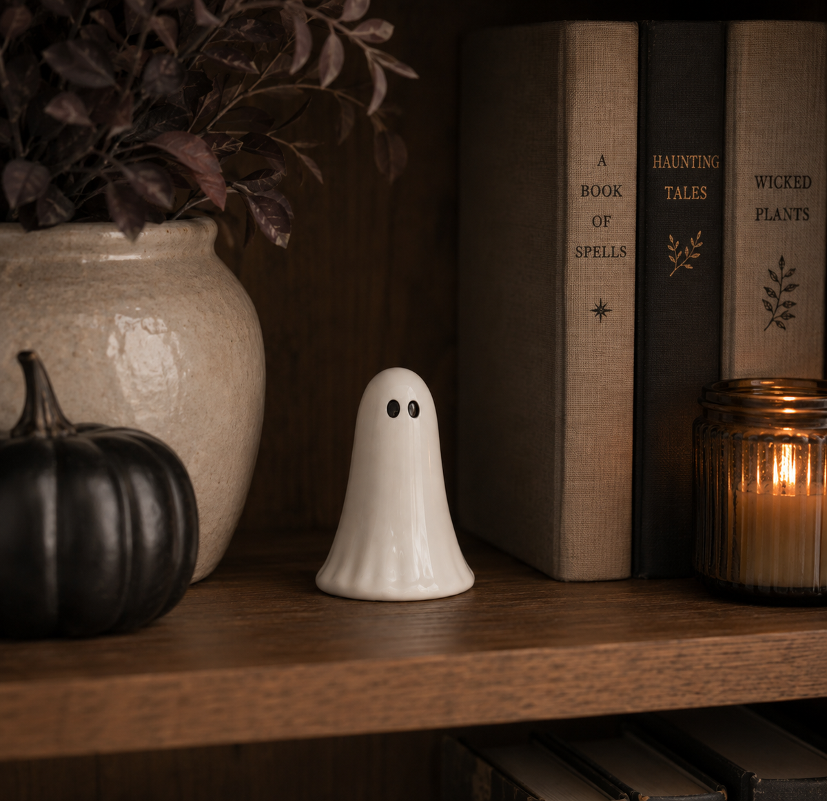 Small White Ghost Decoration – 8cm