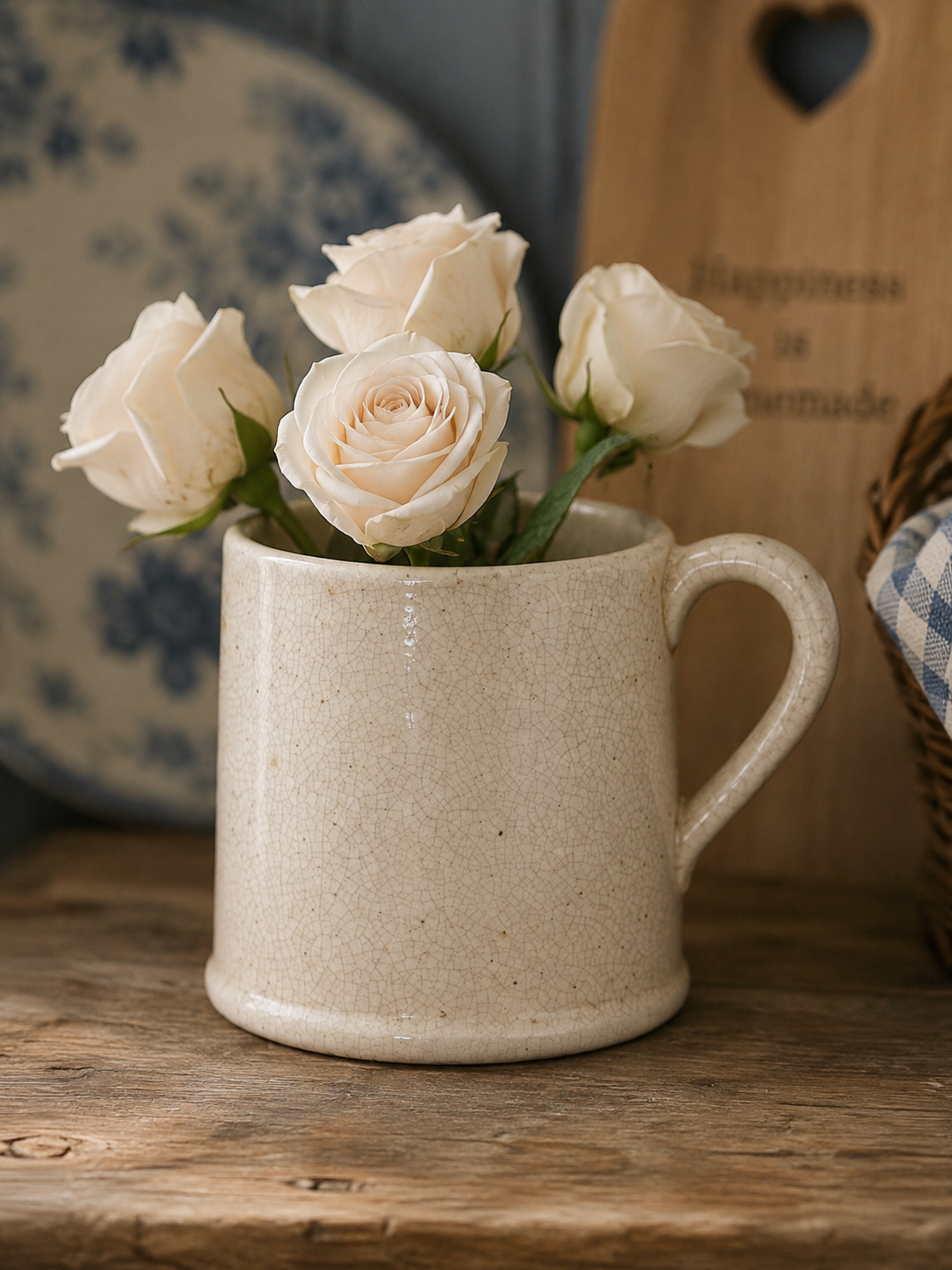 Jolee Crackle Glaze Jug – 19cm