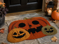 Pumpkin Family Halloween Coir Doormat – 45 × 75cm