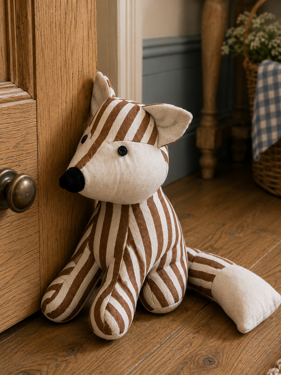 Striped Fox Doorstop