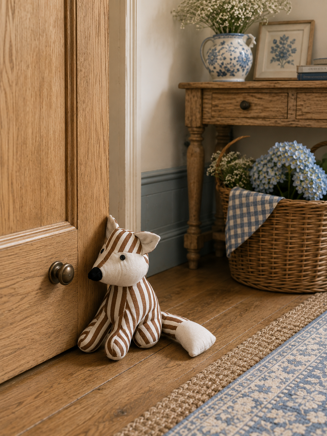 Striped Fox Doorstop