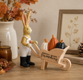 Autumn Pumpkin Wheelbarrow Rabbit – 14cm