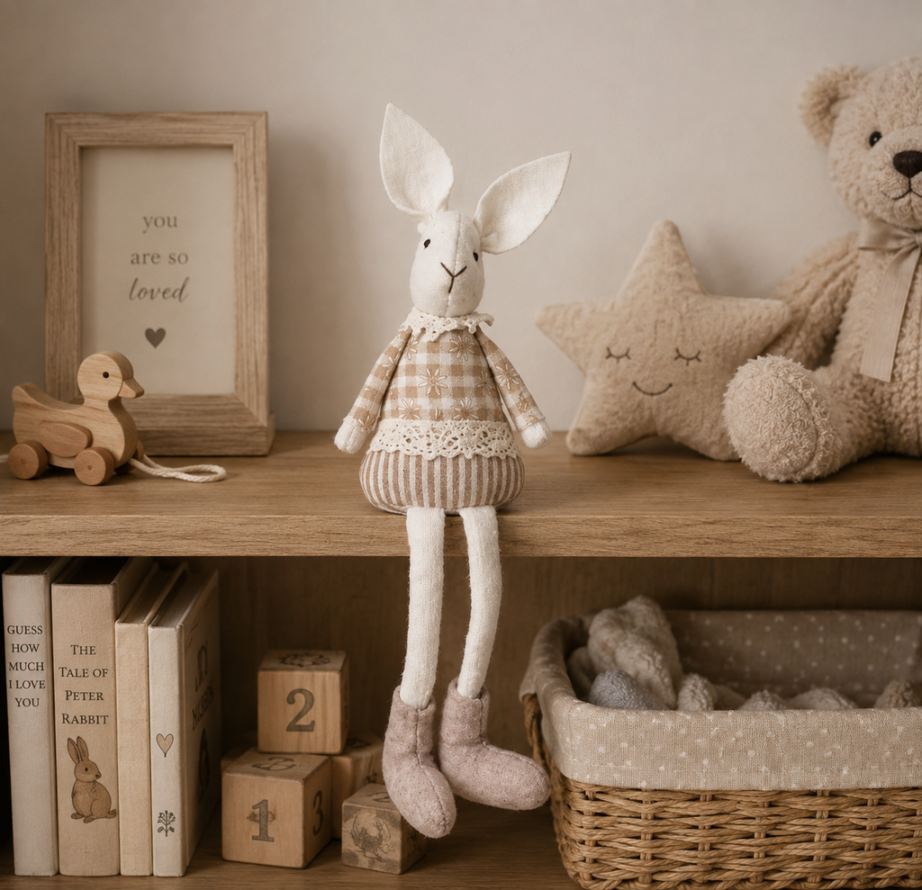 Luna Natural Fabric Rabbit – 18cm