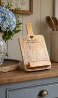 Happiness Is Homemade – Rustic Recipe Board With Stand, 27cm