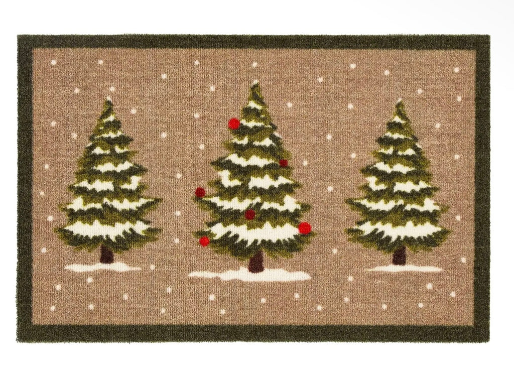 Winter Trees Christmas Indoor Doormat