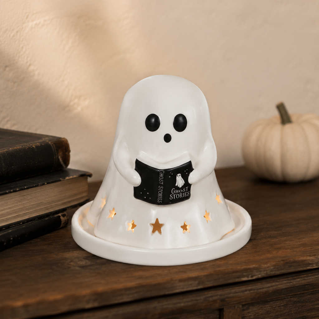 Ghost Stories Ceramic Tealight & Incense Cone Holder