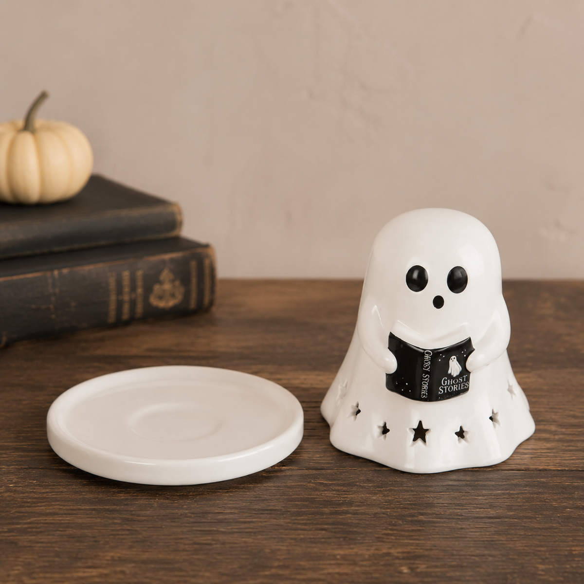 Ghost Stories Ceramic Tealight & Incense Cone Holder