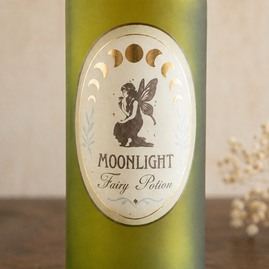 Moonlight Fairy Decorative Glass Potion Bottle