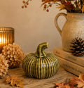 Glazed Green Pumpkin Ornament – 8cm