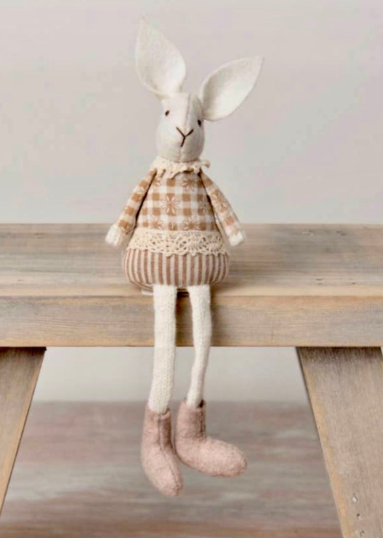 Luna Natural Fabric Rabbit – 18cm