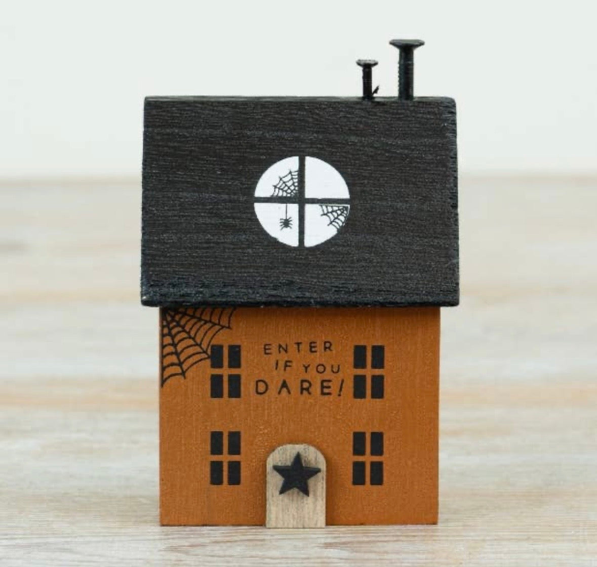 Enter If You Dare Wooden Halloween House – 13cm