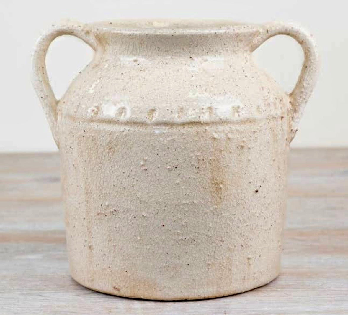 Neutral Terracotta Handle Vase – 22.5cm